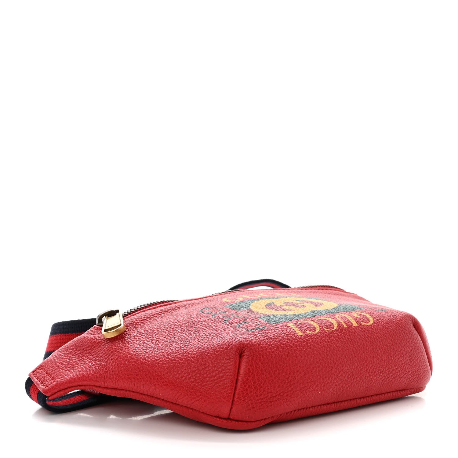 Gucci Grained Calfskin Small Logo Belt Bag Hibiscus Red 4 of 11
