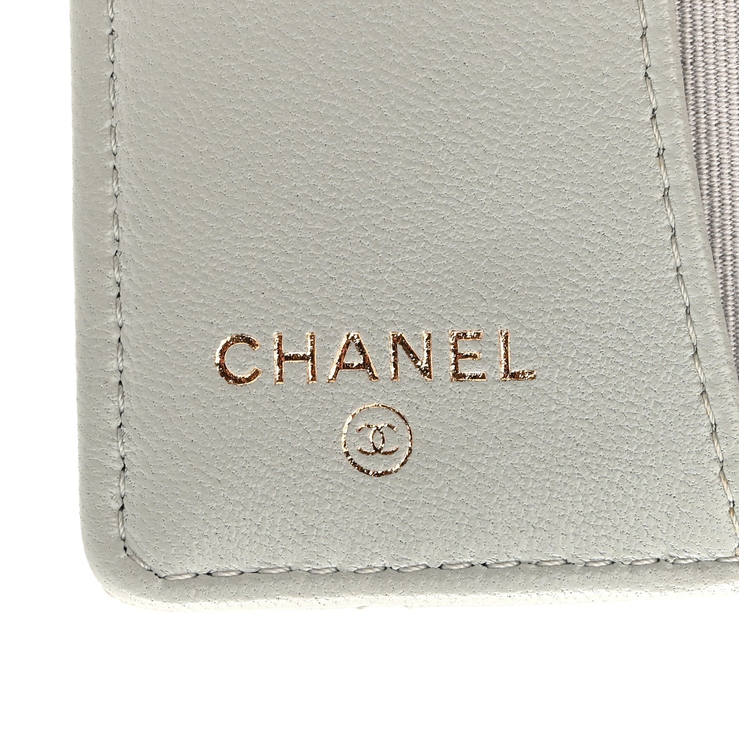 Lambskin Quilted Classic 4 Key Holder Wallet Grey