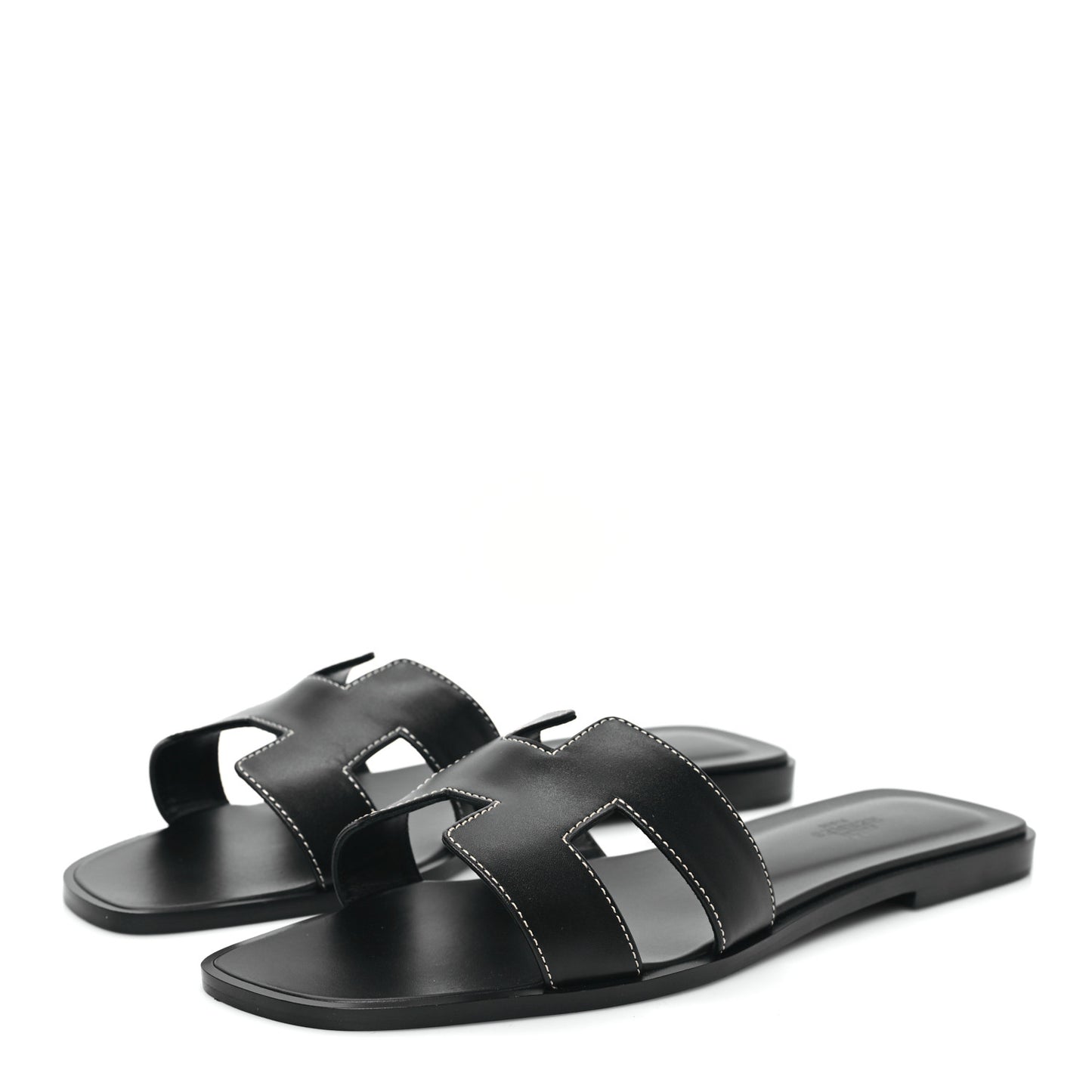 Box Calfskin Oran Sandals 40.5 Black