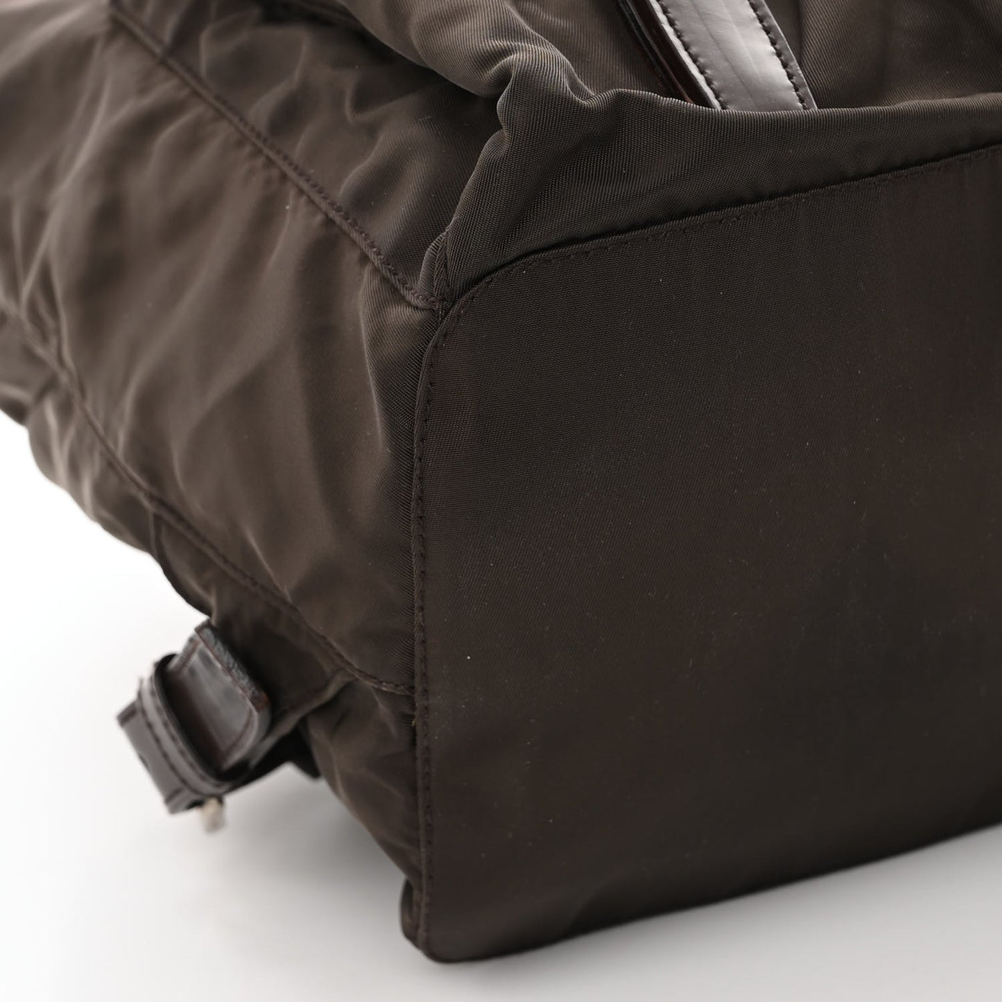 Nylon Vela Medium Backpack Dark Brown