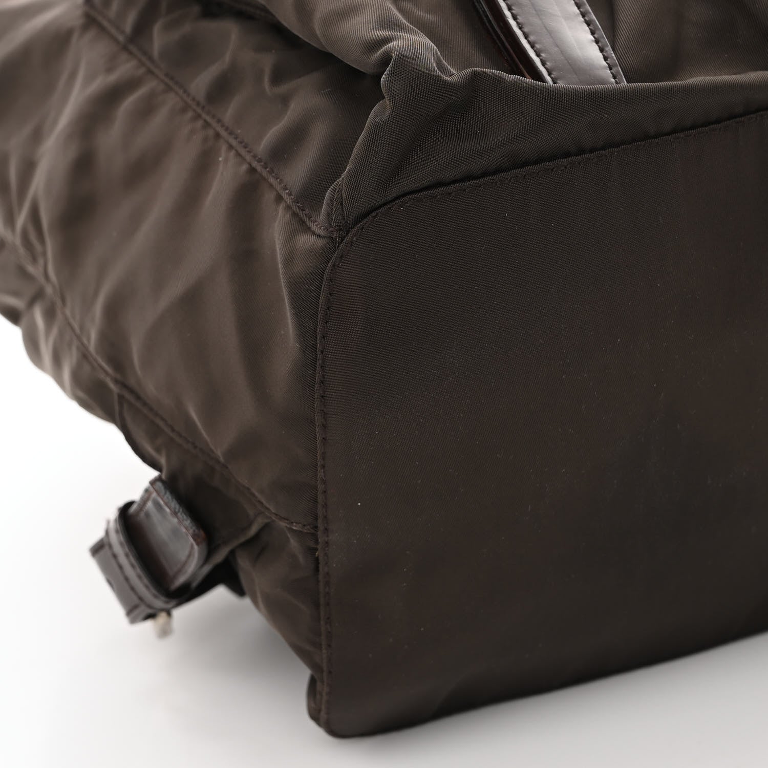 Prada Nylon Vela Medium Backpack Dark Brown 8 of 9