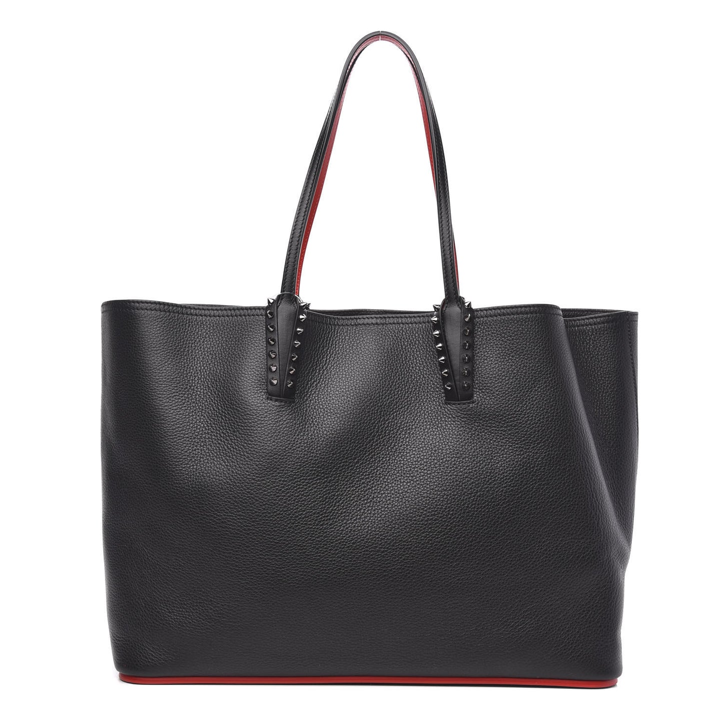 Calfskin Spikes East West Cabata Tote Black