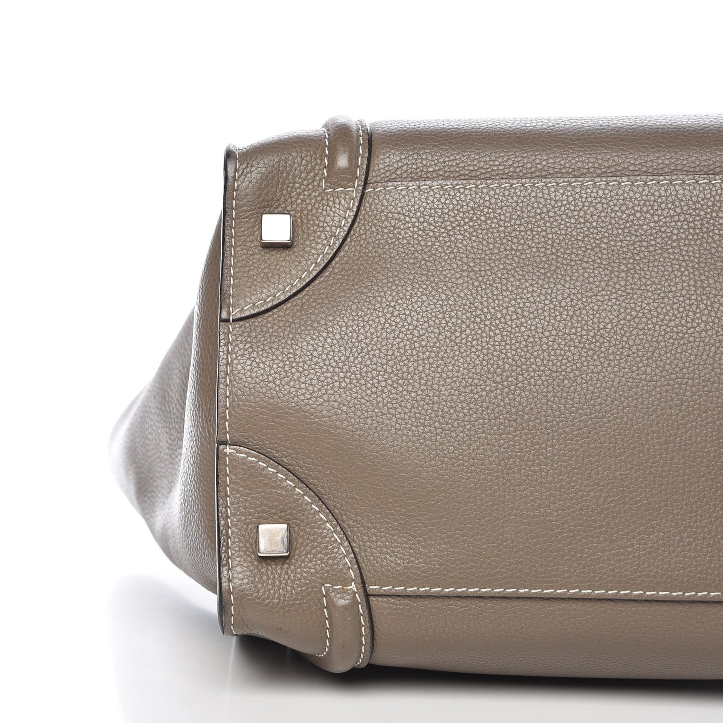 Drummed Calfskin Mini Luggage Souris