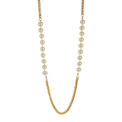Chanel Pearl Long Necklace Gold 1 of 3