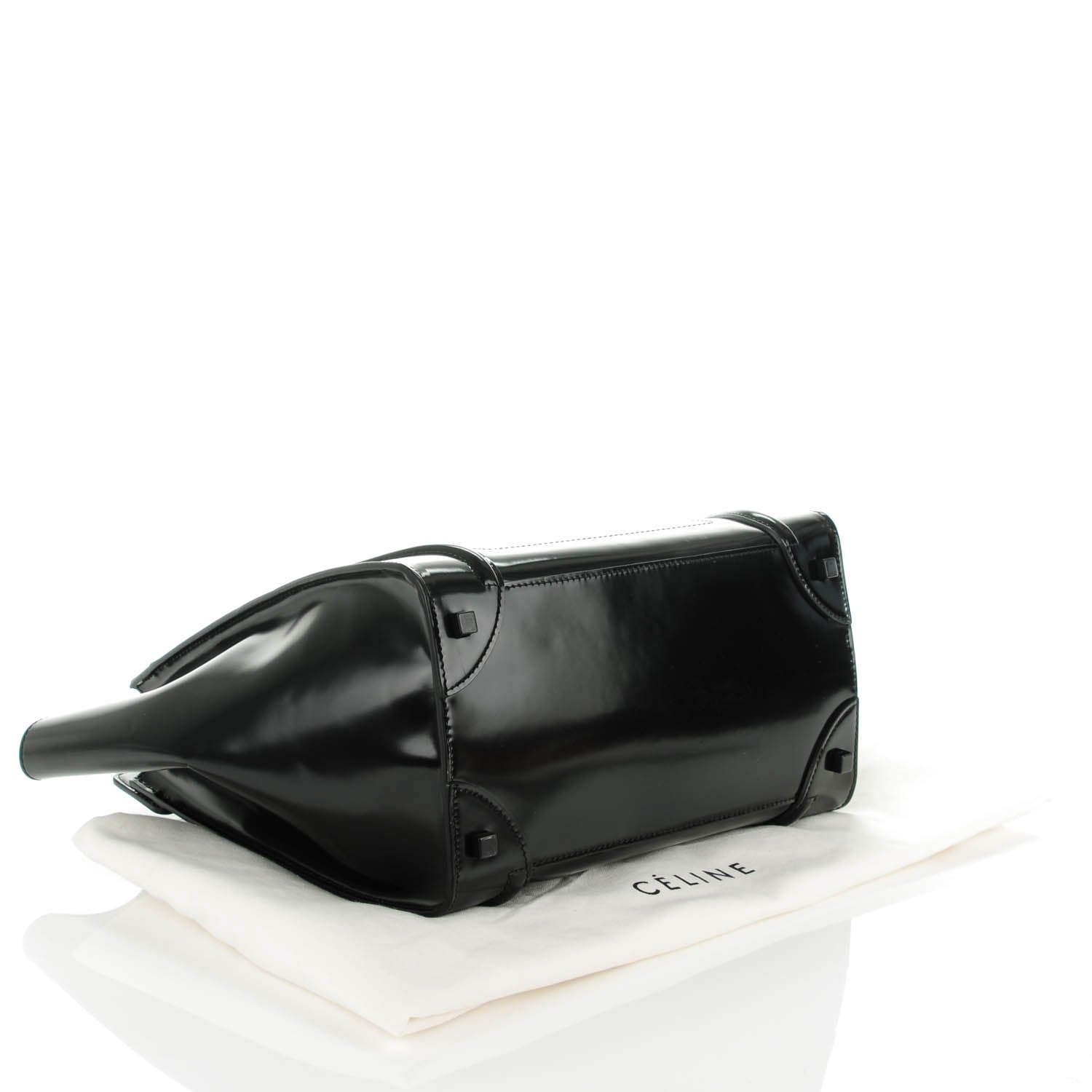 Celine Spazzolato Calfskin Mini Luggage Black 4 of 7