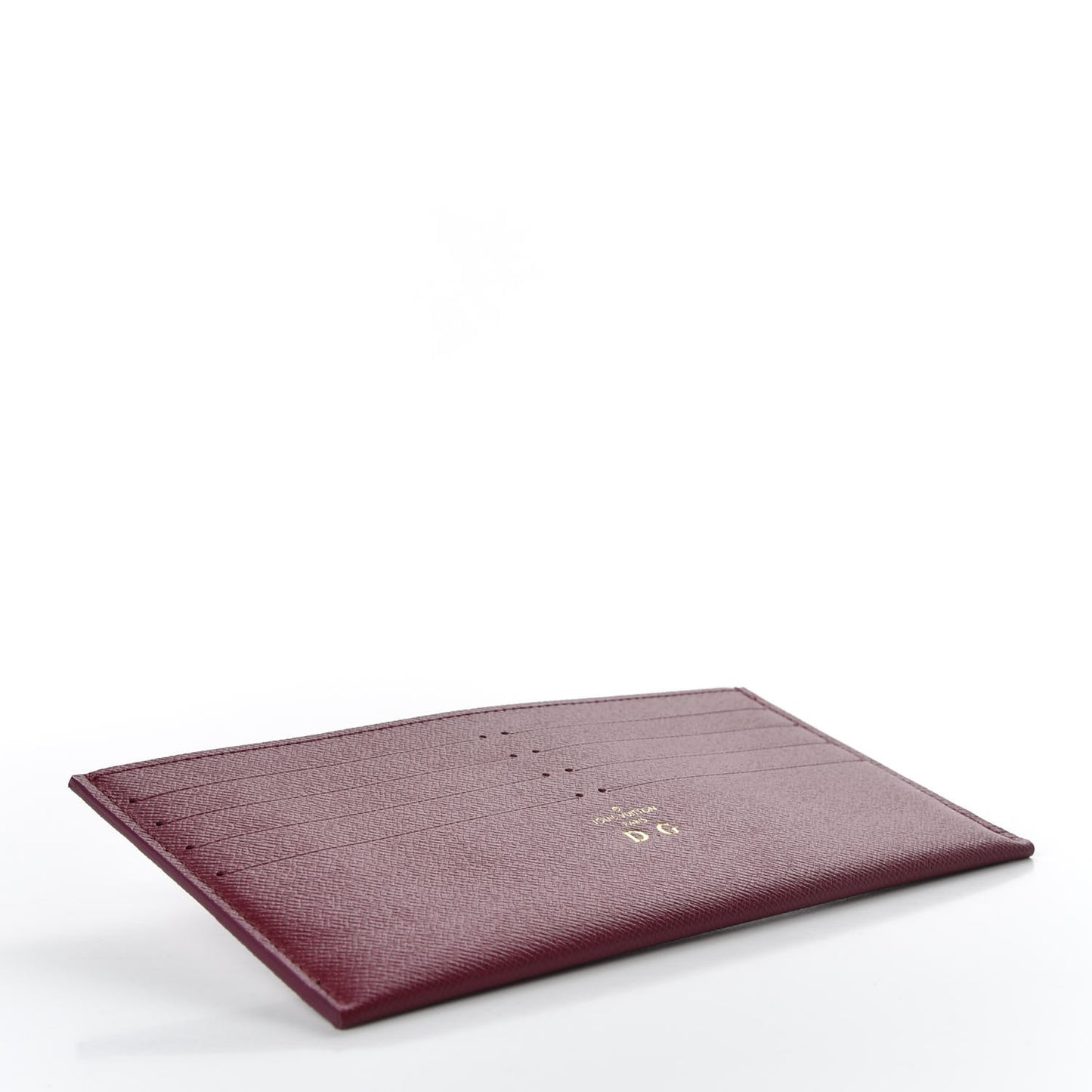 Calfskin Felicie Card Holder Insert Fuchsia