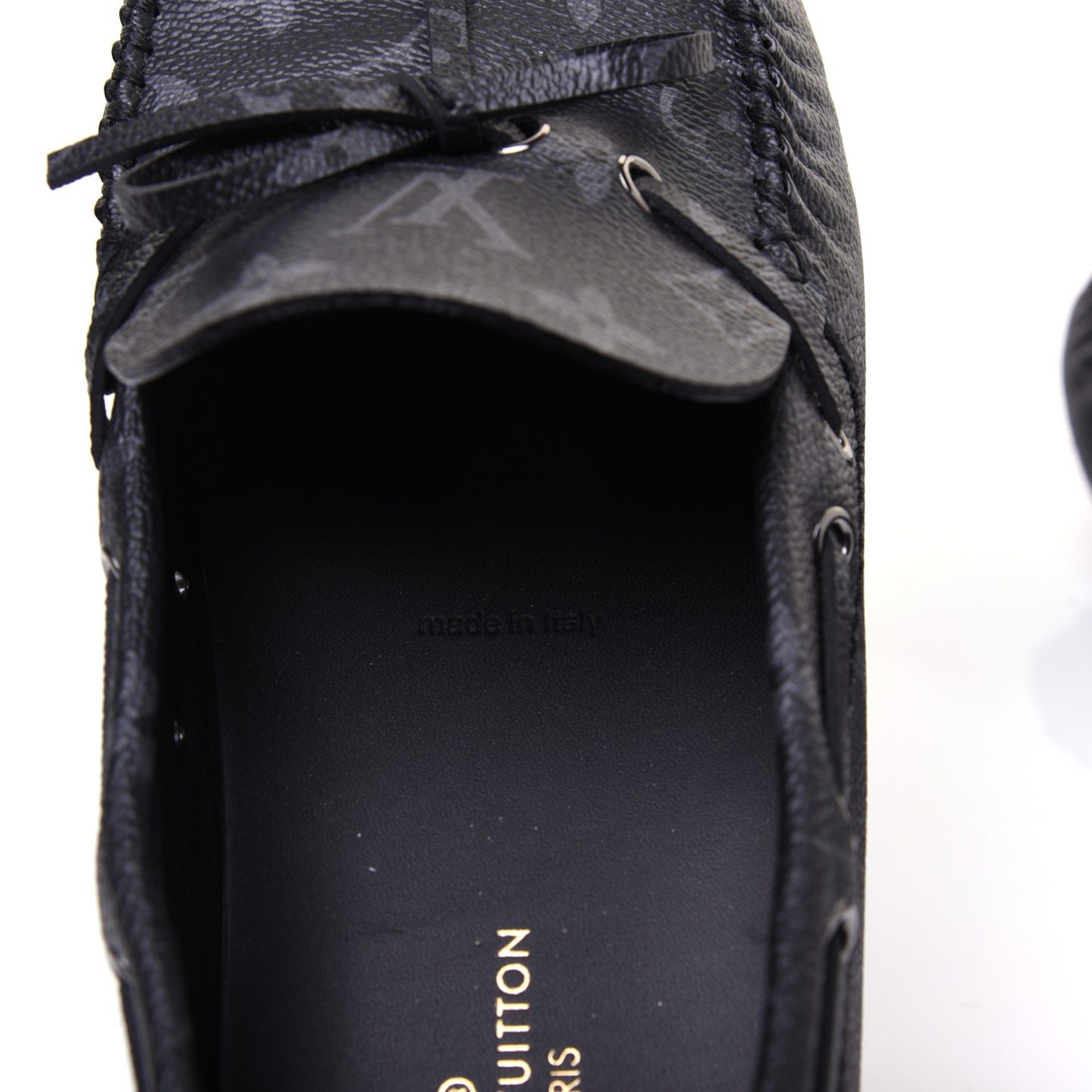 Monogram Eclipse Mens Arizona Car Shoe Moccasin Loafers 9