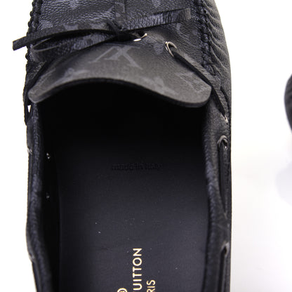Louis Vuitton Monogram Eclipse Mens Arizona Car Shoe Moccasin Loafers 9 7 of 10