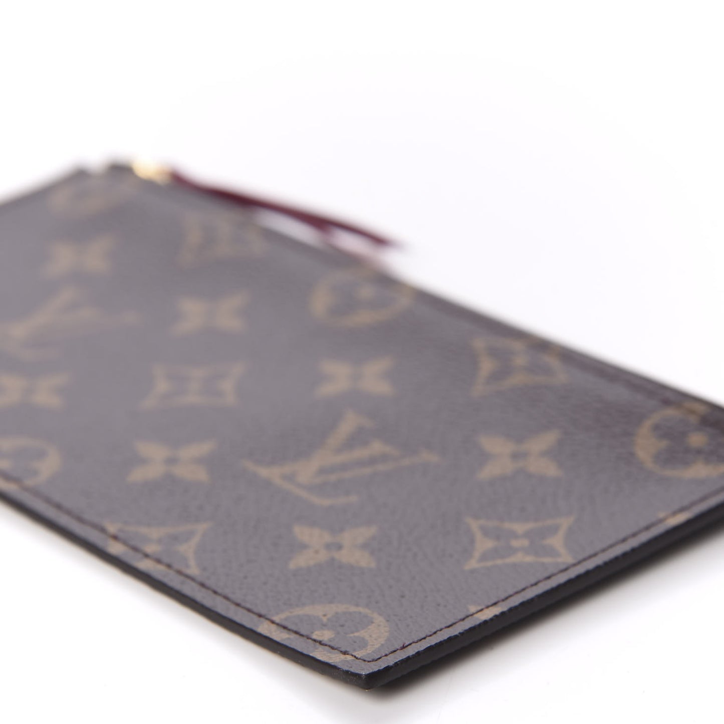 Monogram Felicie Chain Wallet Zippered Insert Fuchsia