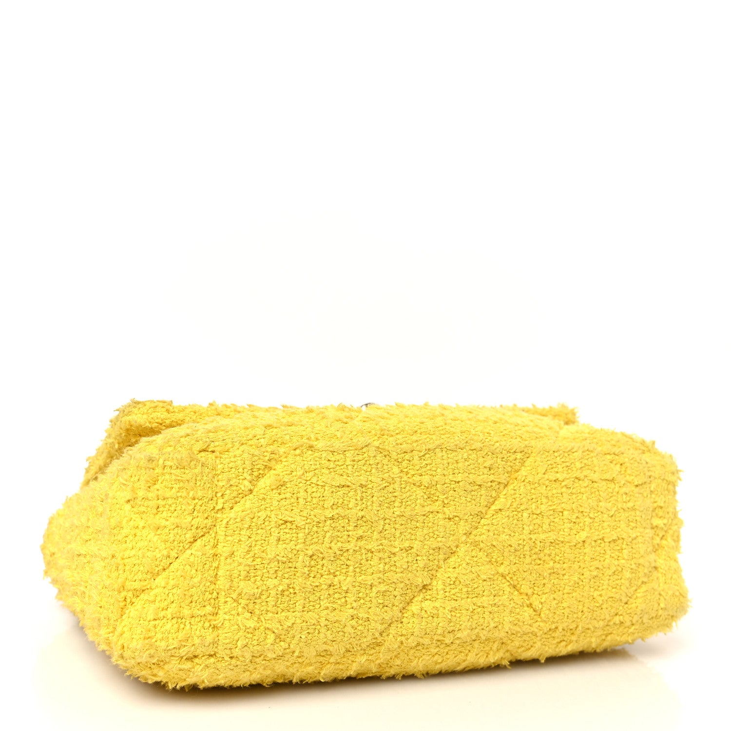 Chanel Tweed Quilted Medium Chanel 19 Flap Yellow 4 of 9