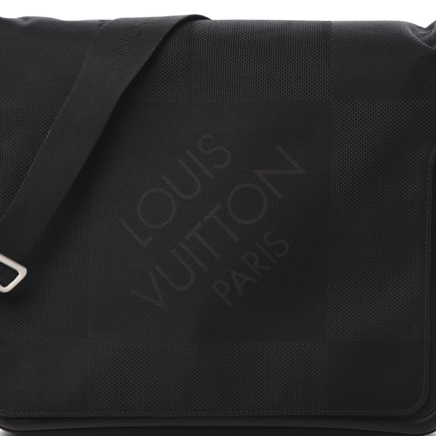 Damier Geant Messenger Bag Black