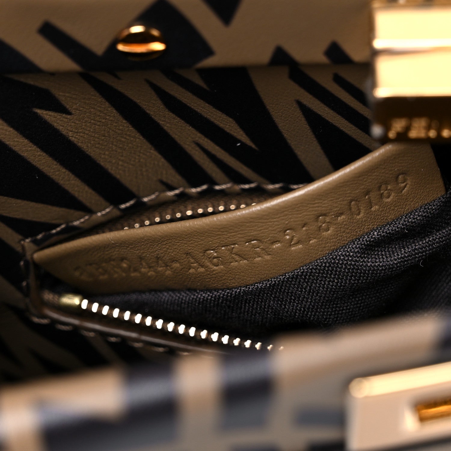 Fendi X SARAH COLEMAN Vitello Liberty Shiny Nappa Plexiglass FF Vertigo Mini Peekaboo Iconic Satchel 7 of 10
