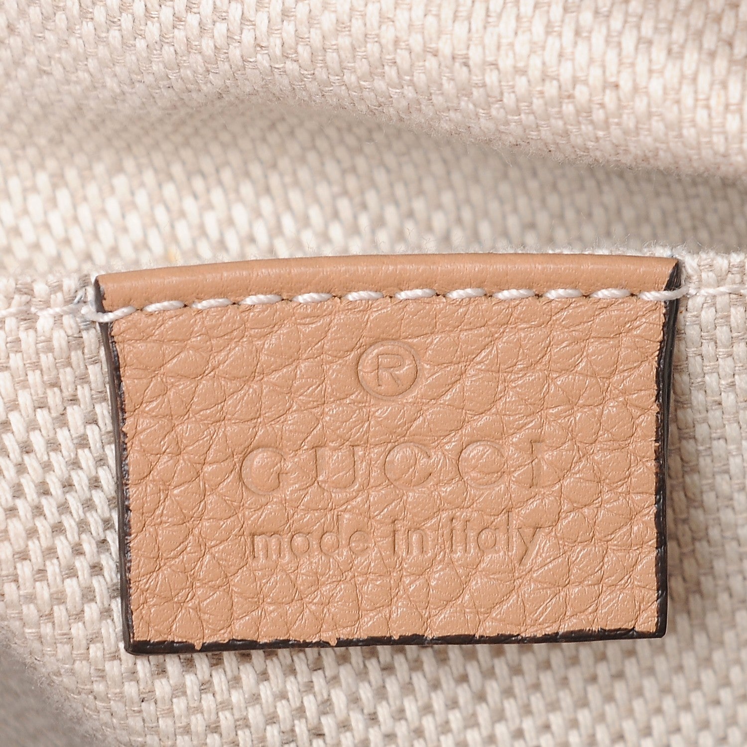 Gucci Pebbled Calfskin Small Soho Disco Bag Rose Beige 6 of 7