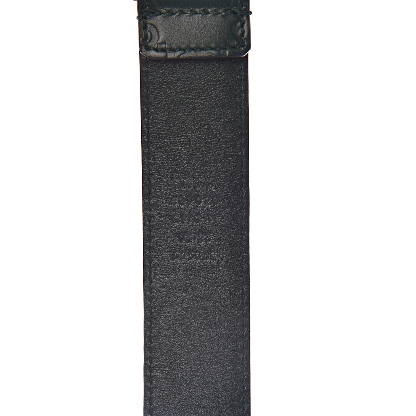 Guccissima Signature 30mm Belt 95 38 Verde