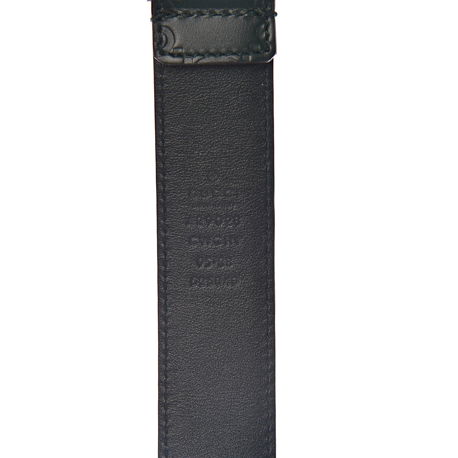 Gucci Guccissima Signature 30mm Belt 95 38 Verde 4 of 6