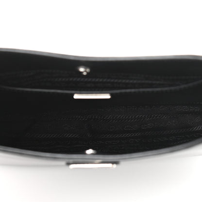 Prada Spazzolato Cleo Shoulder Bag Black 5 of 10