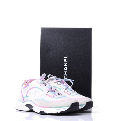 Chanel Wool Suede Calfskin CC Sneakers 39 Multicolor 11 of 11