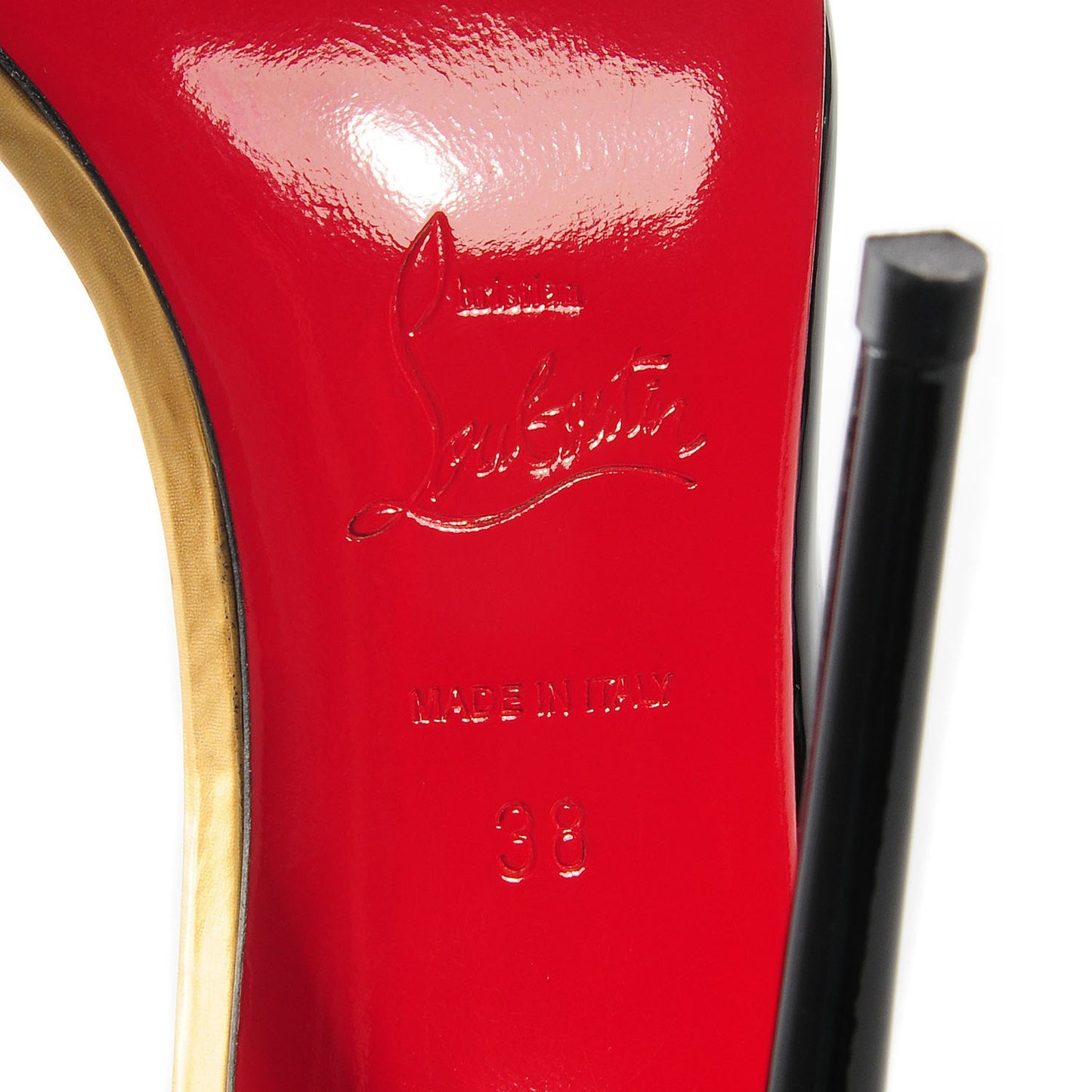 Patent PVC Miss Rigidaine 120 Pumps 38 Black
