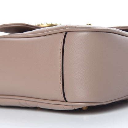 Gucci Calfskin Matelasse Studded Mini Pearly GG Marmont Shoulder Bag Porcelain Rose 10 of 10