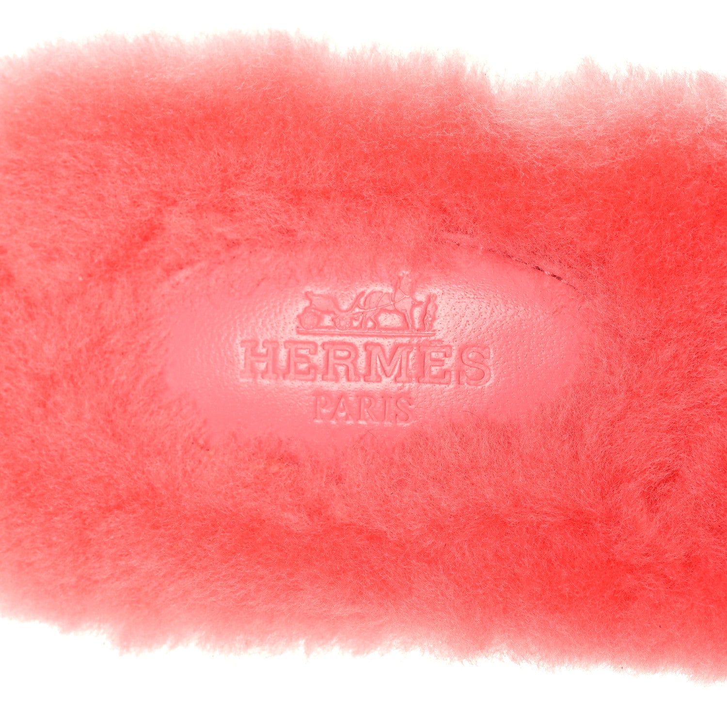 Hermes Woolskin Oran Sandals 38.5 Rose Du Desert 8 of 9