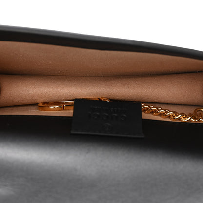 Gucci Calfskin Super Mini Sylvie Chain Shoulder Bag Black 5 of 10
