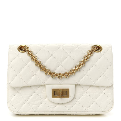 Chanel Aged Calfskin Quilted 2.55 Reissue Mini Flap White 1 of 9