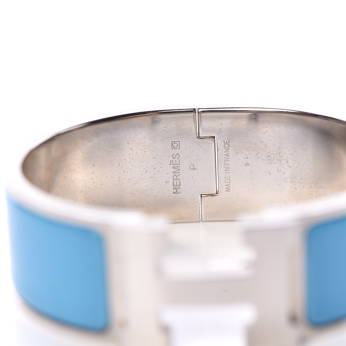 Enamel Wide Clic Clac H Bracelet PM Bleu Azure