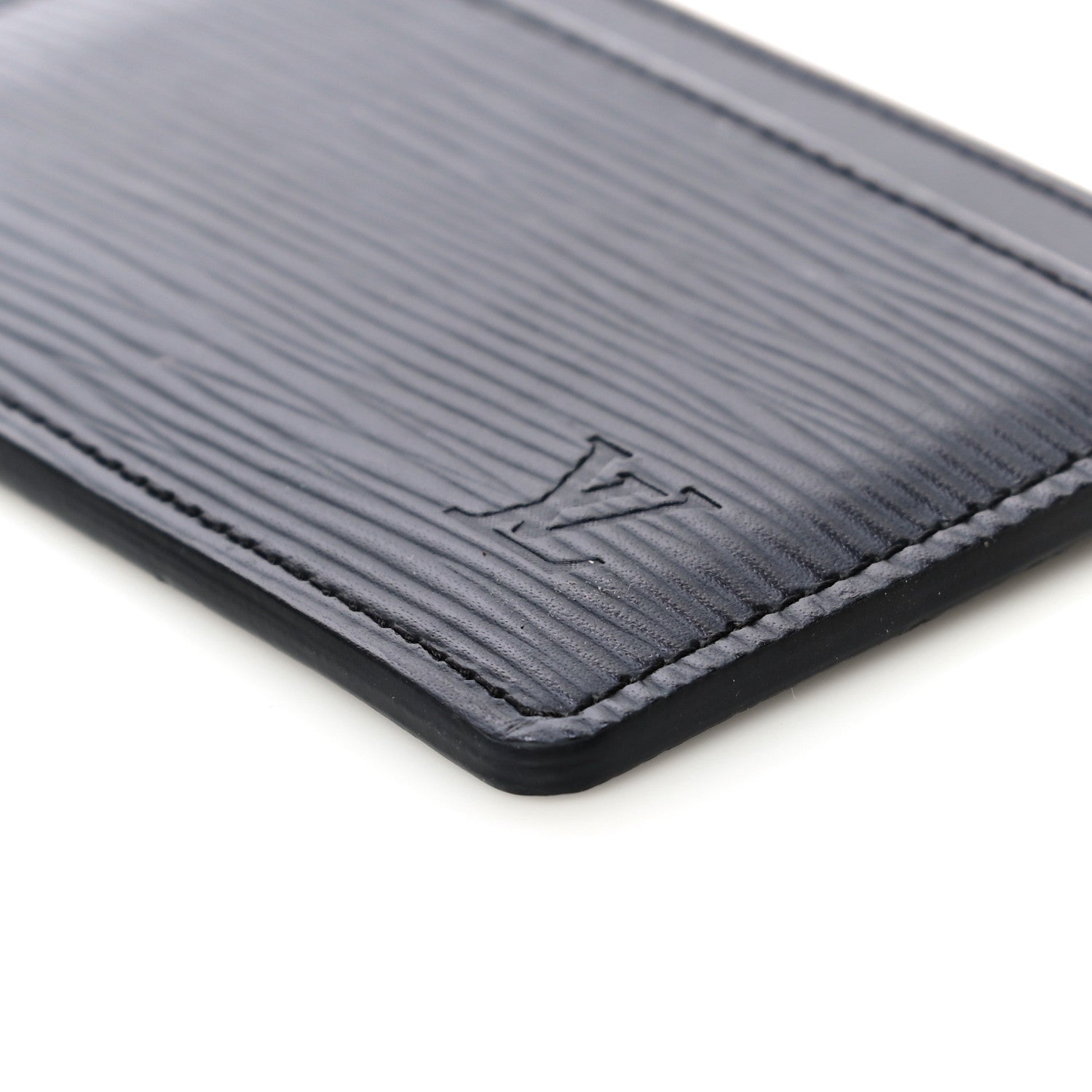 Louis Vuitton Epi Card Holder Black 9 of 10