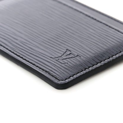 Louis Vuitton Epi Card Holder Black 9 of 10