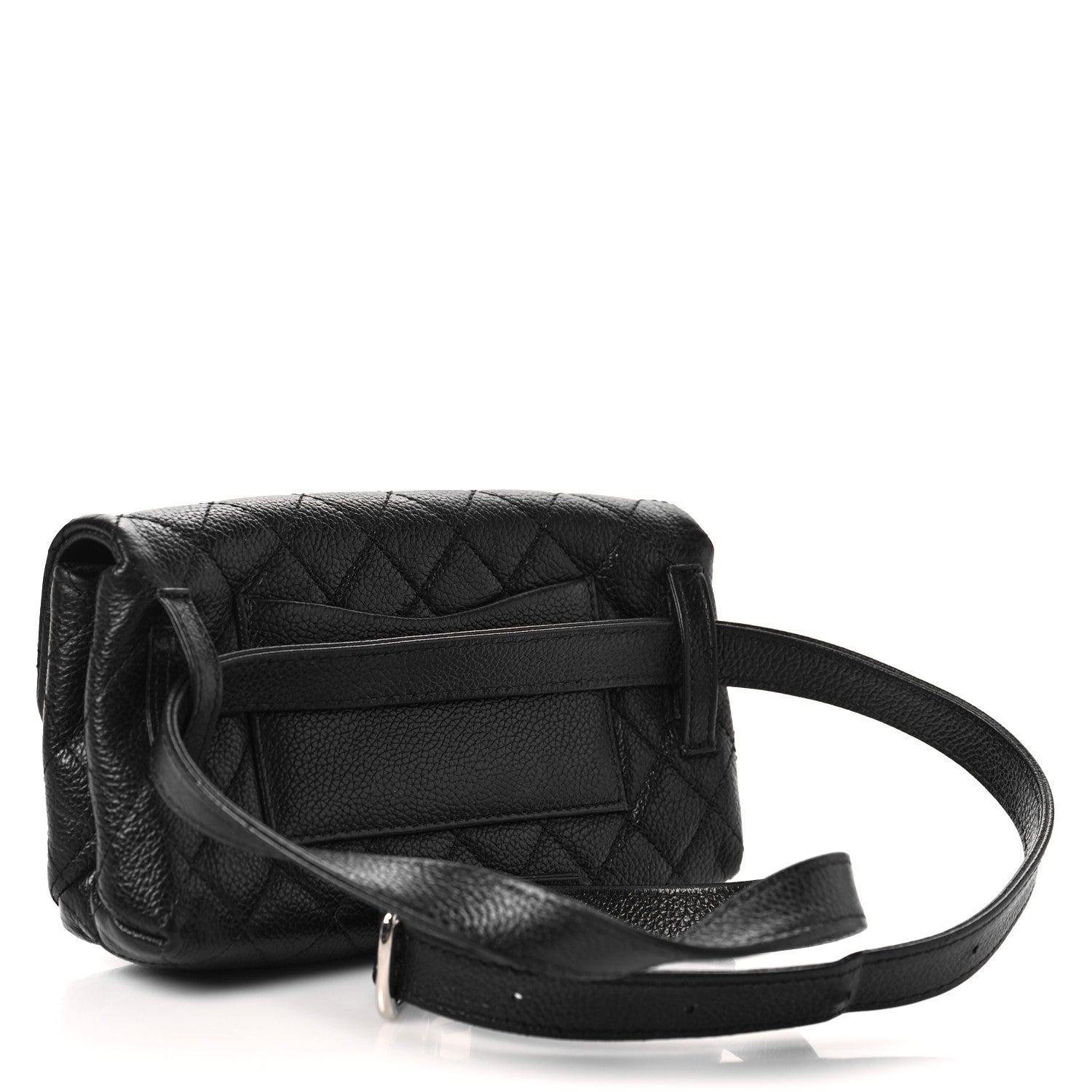 Chanel Grained Calfskin Quilted 2.55 Reissue Flap Belt Bag Clutch Black 3 of 11