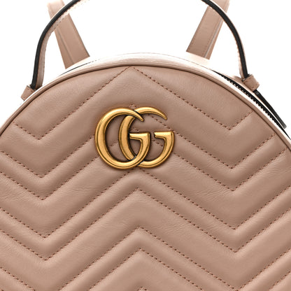 Gucci Calfskin Matelasse GG Marmont Backpack Porcelain Rose 8 of 17