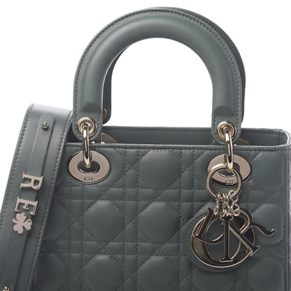 Christian Dior Lambskin Cannage Small My ABCDior Lady Dior Green 8 of 9