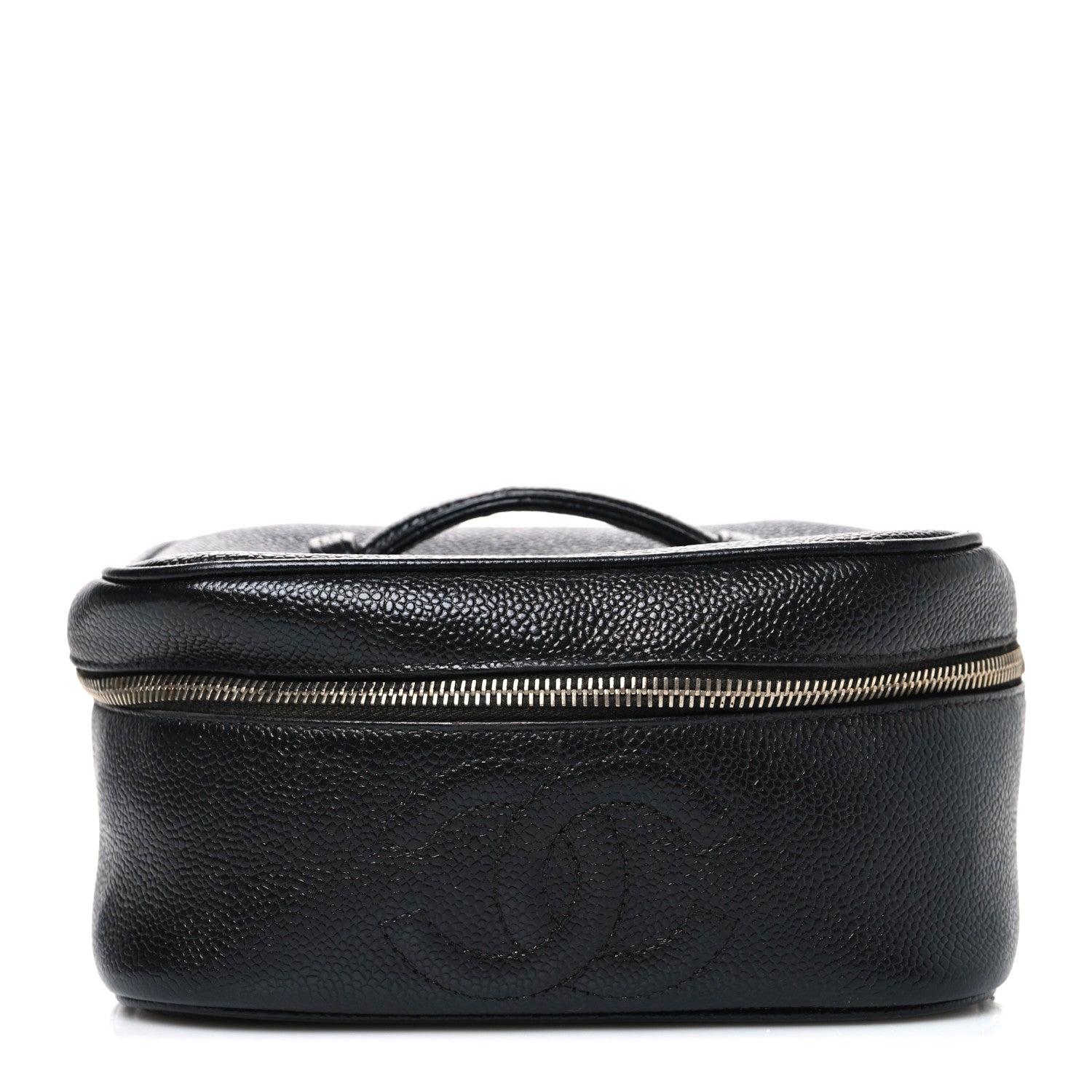Chanel Caviar CC Vanity Cosmetic Case Black 1 of 7