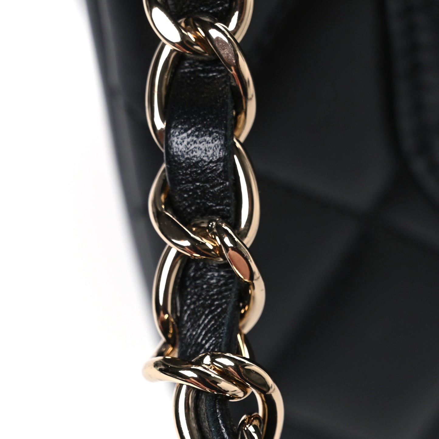 Lambskin Quilted Mini Trendy CC Dual Handle Flap Bag Black