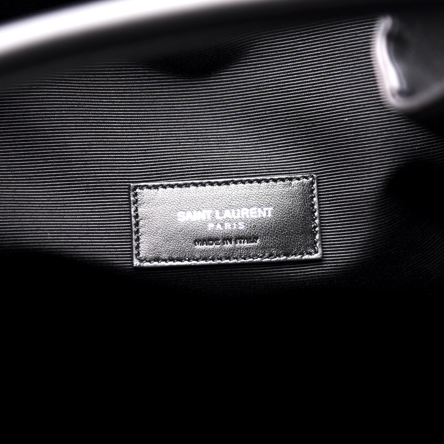 Saint Laurent Calfskin Fringe Bucket Bag Black 6 of 14