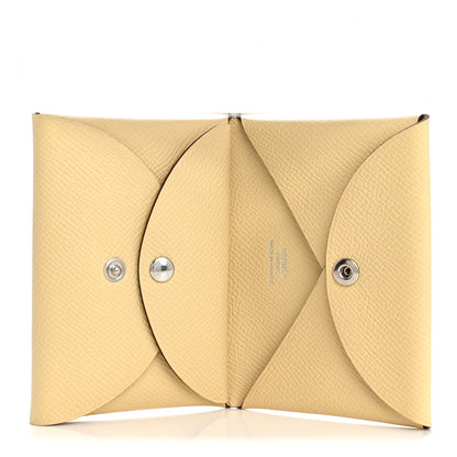 Hermes Epsom Calvi Duo Card Case Parchemin 5 of 8