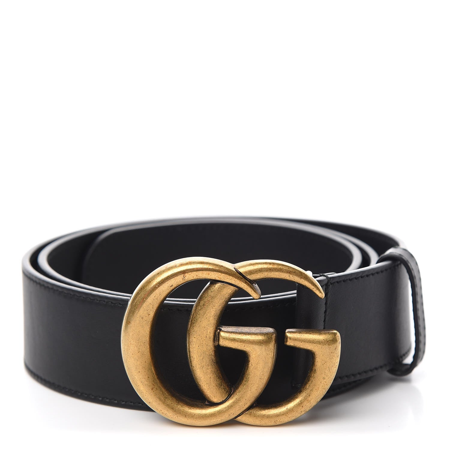 Gucci Calfskin Double G 40mm Belt 90 36 Black 1 of 6