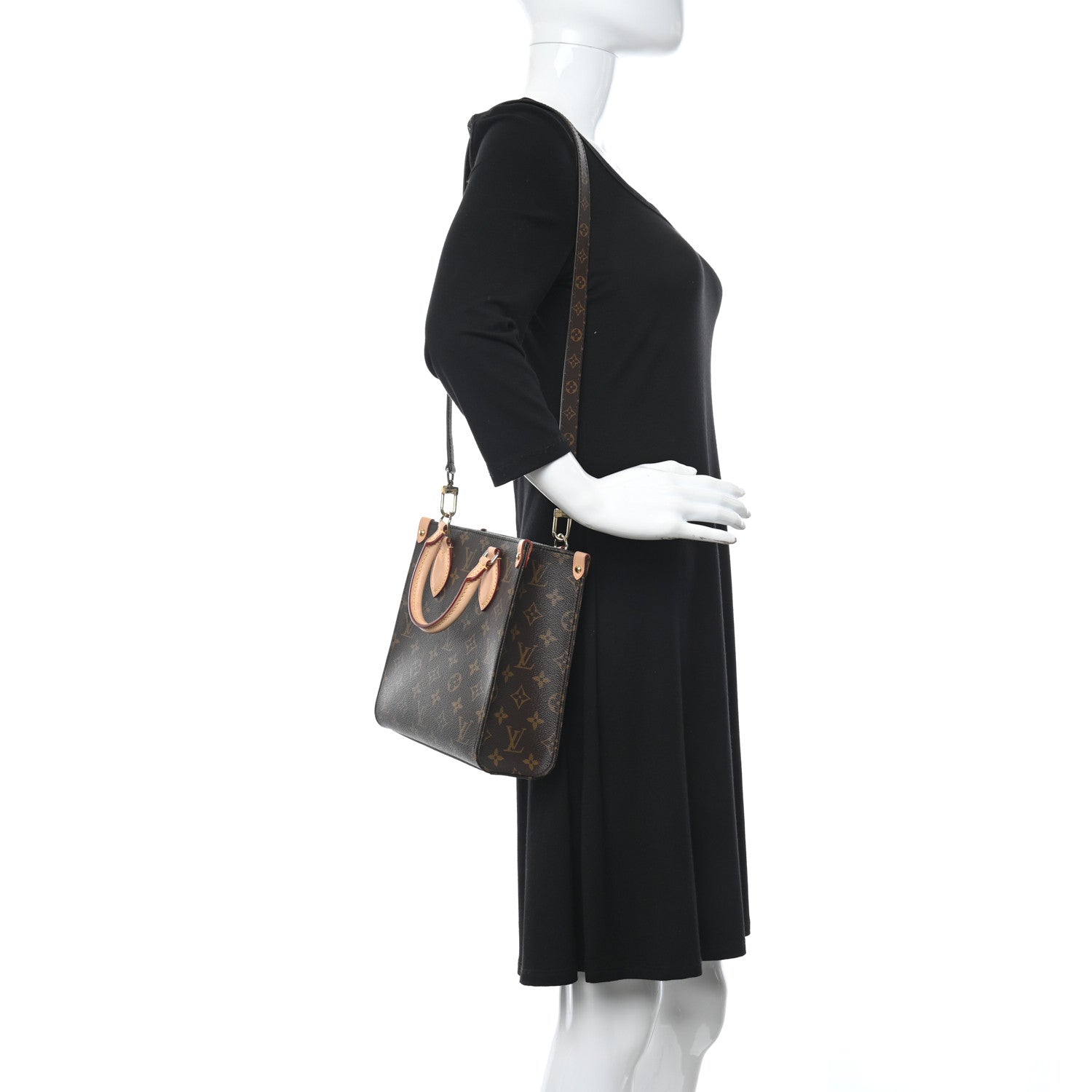 Louis Vuitton Monogram Sac Plat BB 2 of 8