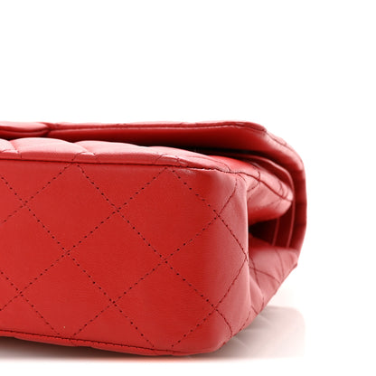 Chanel Lambskin Quilted Medium Double Flap Red 10 of 10