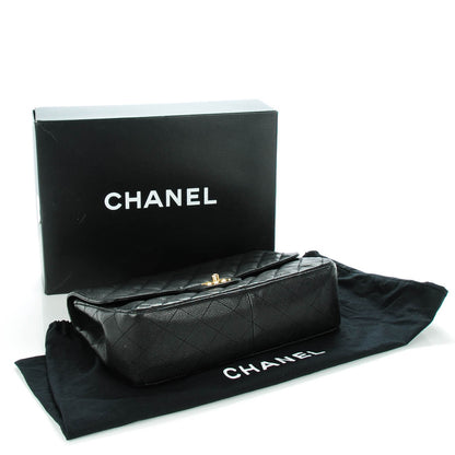 Chanel Caviar Quilted Jumbo Single Flap Black 4 of 8