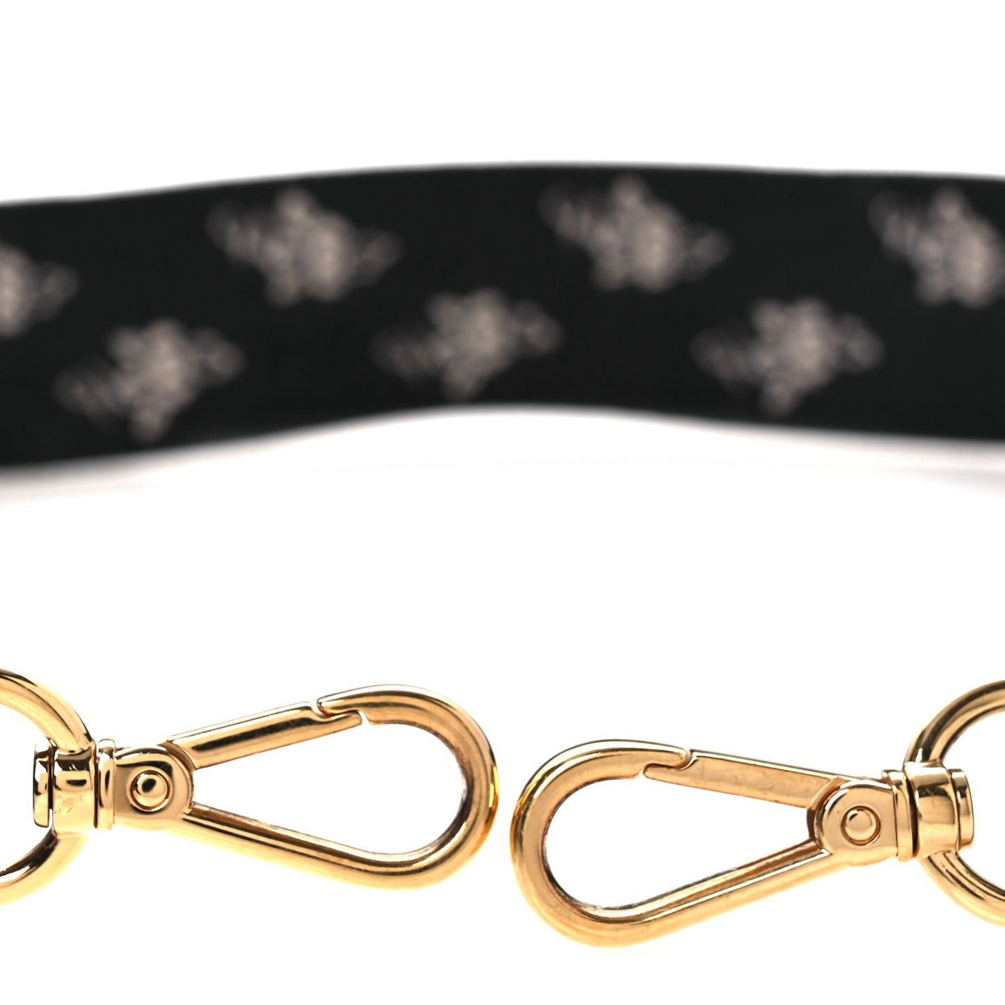 Canvas Ribbon Rose Vitello Adjustable Strap You Black Pink