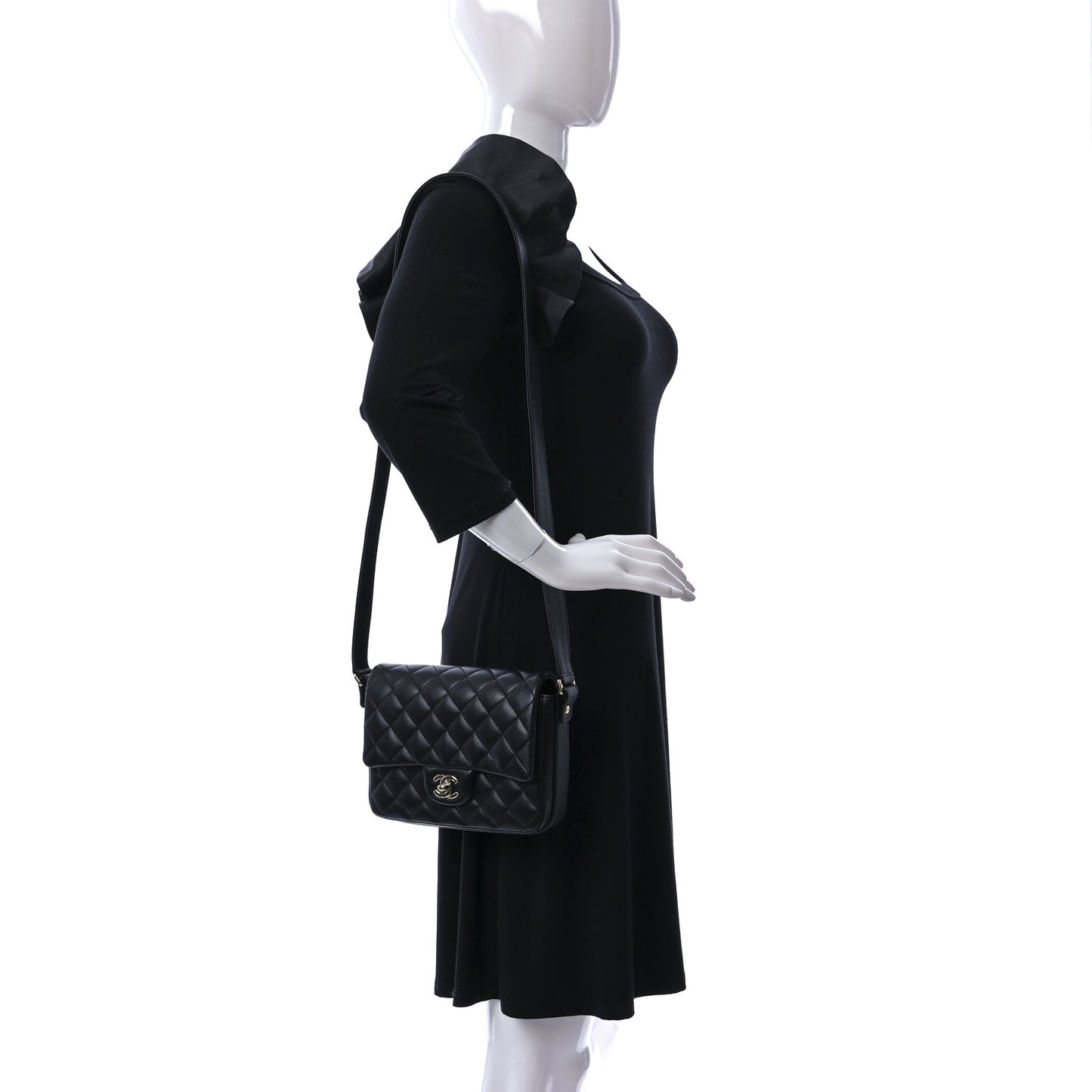 Calfskin Quilted Bolero De Chanel Flap Bag Black