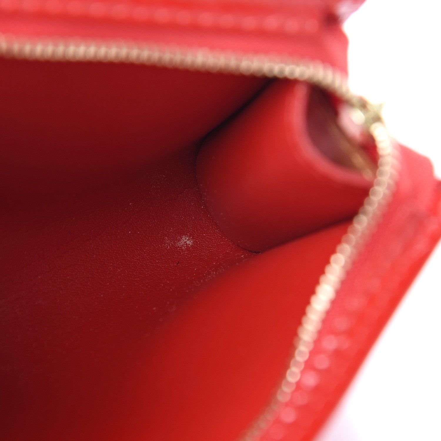 Louis Vuitton Vernis Petit Bucket 23 Pochette Red 7 of 8