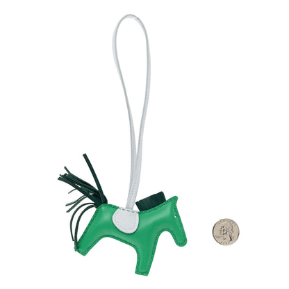 Hermes Milo Lambskin Grigri Rodeo Horse Bag Charm PM Menthe 2 of 4