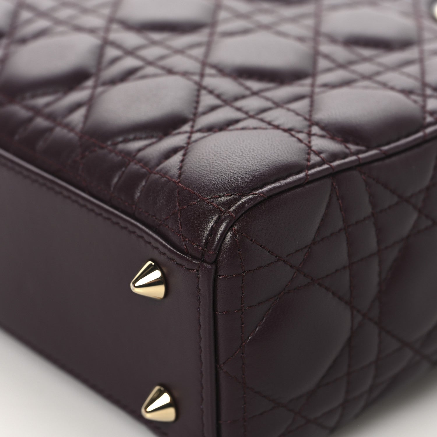Christian Dior Lambskin Cannage Small My ABCDior My Lady Dior Deep Amaranth 12 of 12