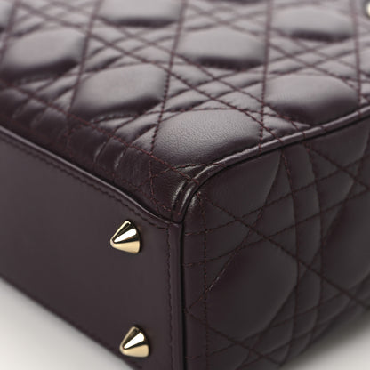Christian Dior Lambskin Cannage Small My ABCDior My Lady Dior Deep Amaranth 12 of 12