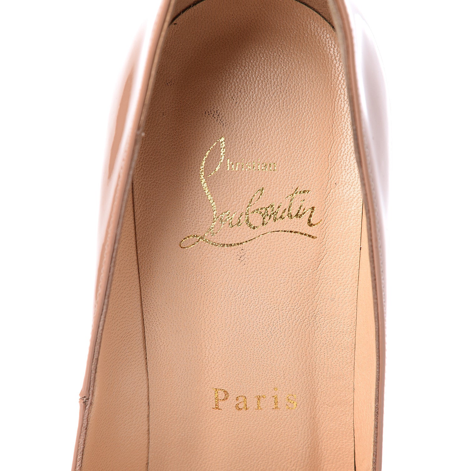 Christian Louboutin Patent Pigalle 120 Pumps 37.5 Nude 8 of 10