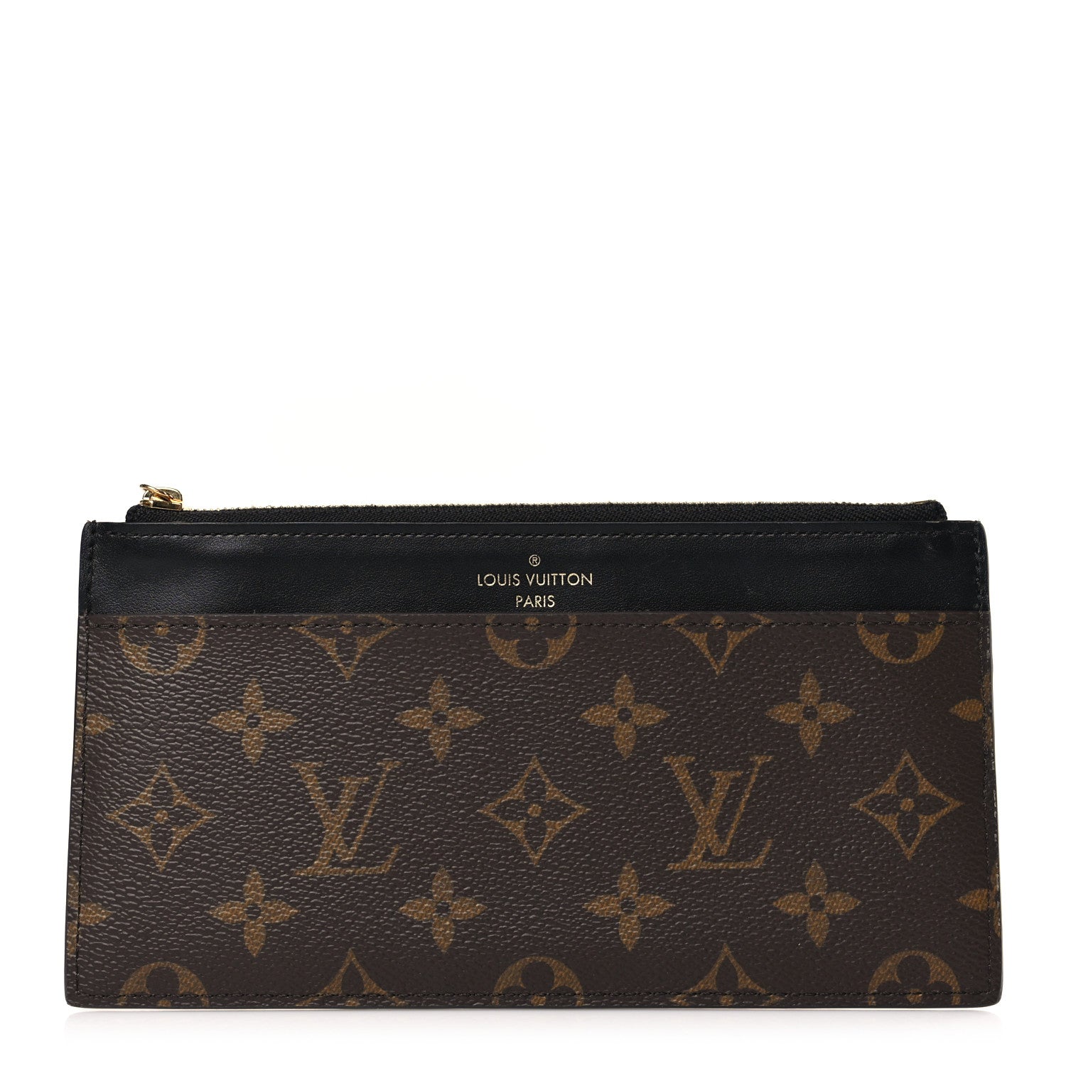 Louis Vuitton Monogram Slim Purse Black 1 of 6