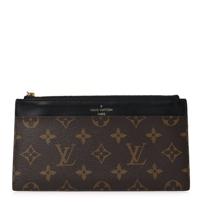 Louis Vuitton Monogram Slim Purse Black 1 of 6