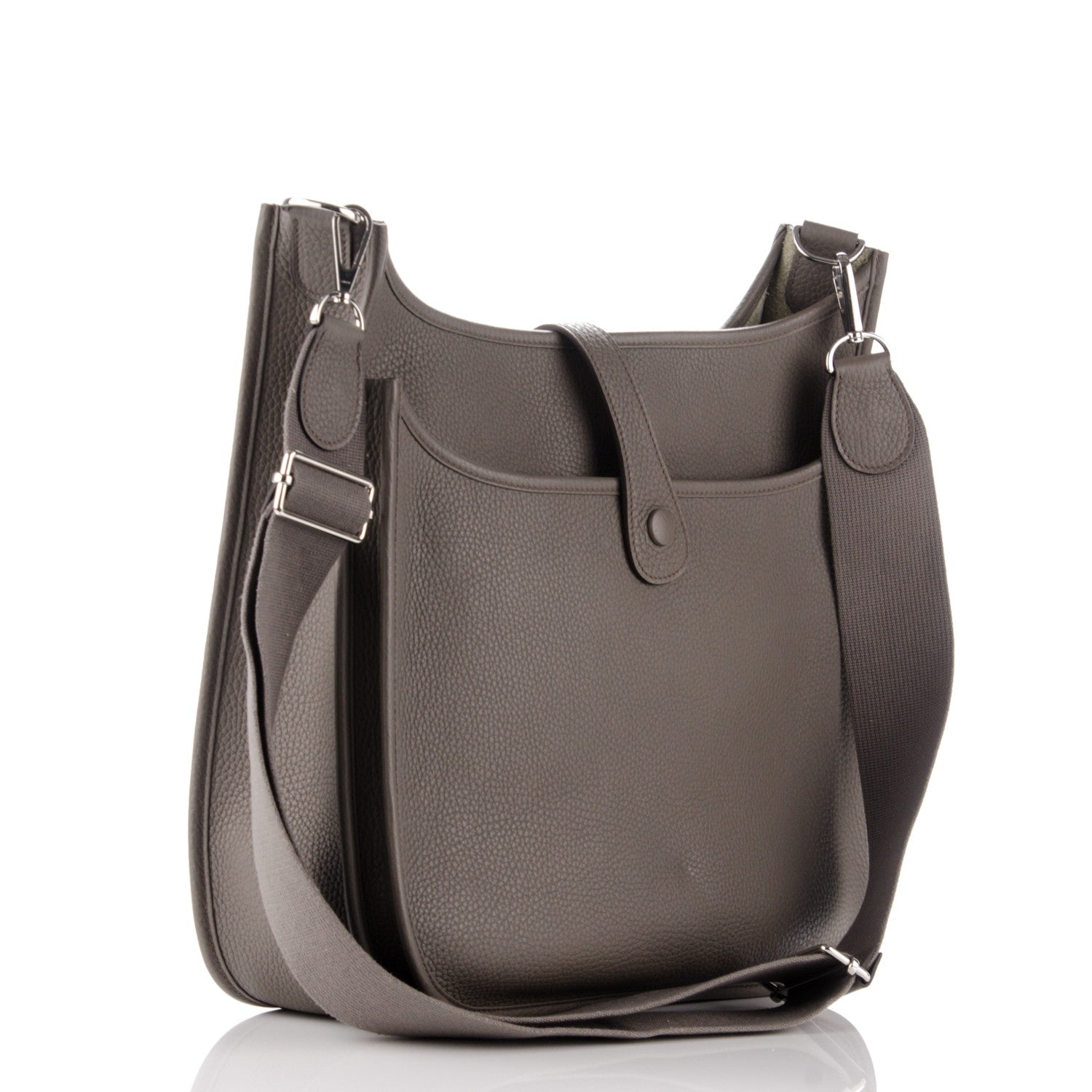 Hermes Taurillon Clemence Evelyne III GM Etain 3 of 7